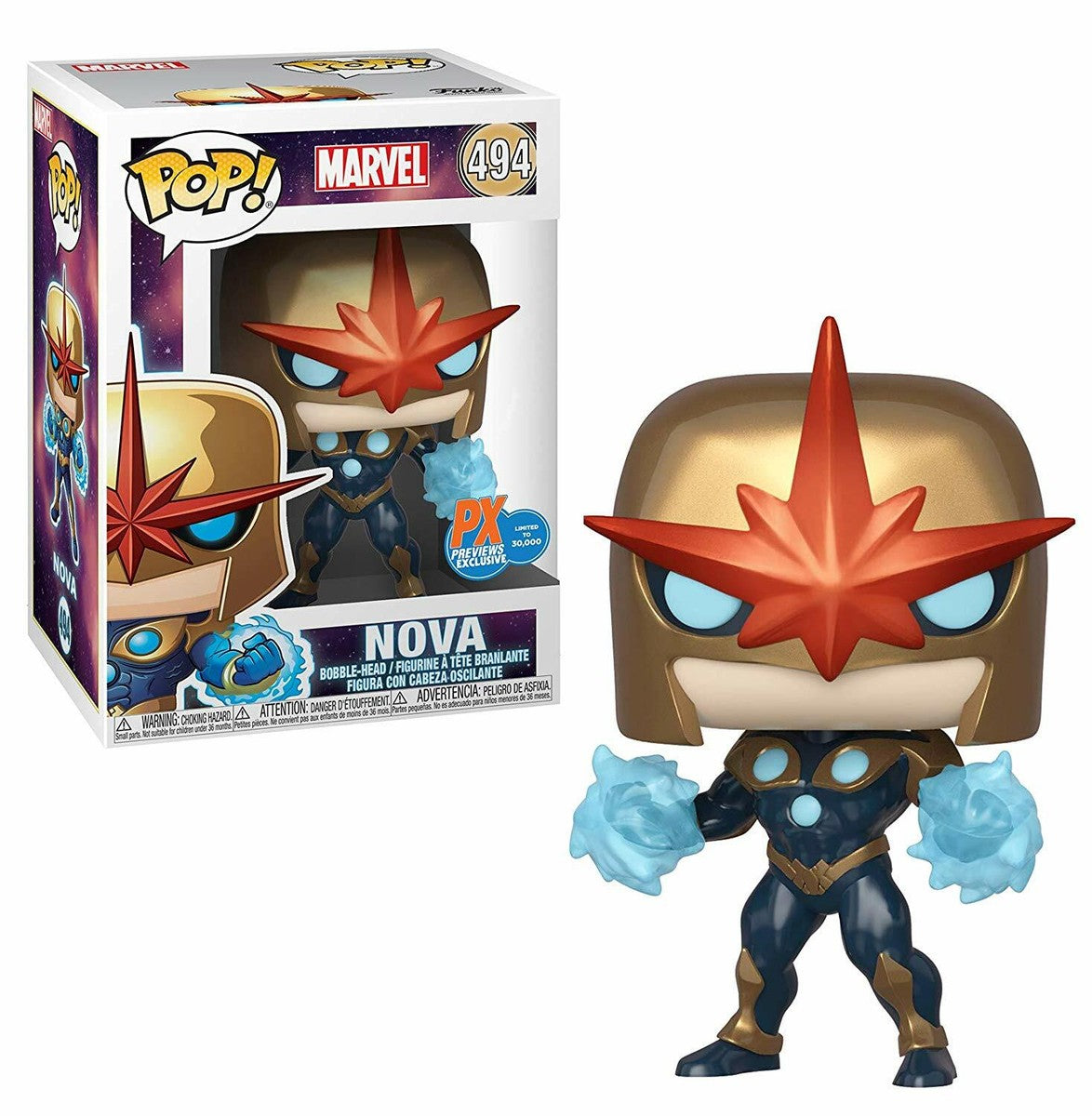 #494 Nova PX PREVIEWS 30,000pcs Marvel Funko Pop