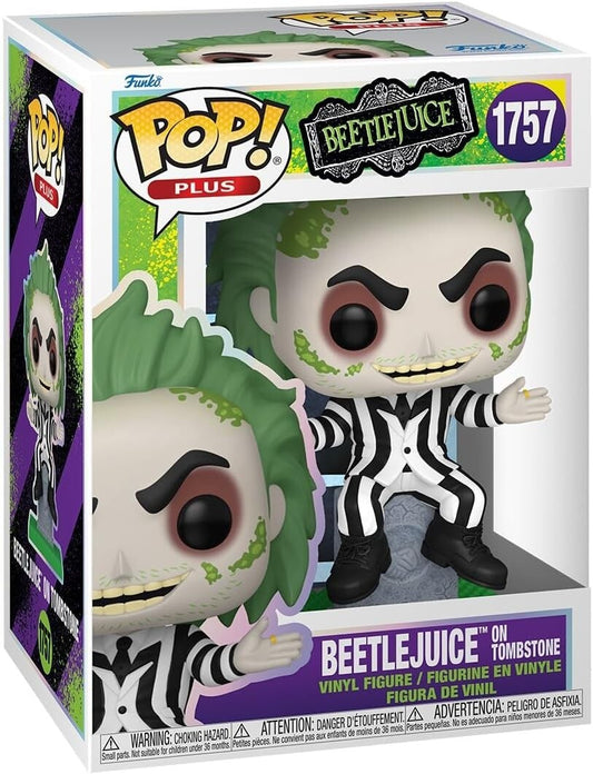 #1757 Beetlejuice on Tombstone Plus Horror Movies Funko Pop