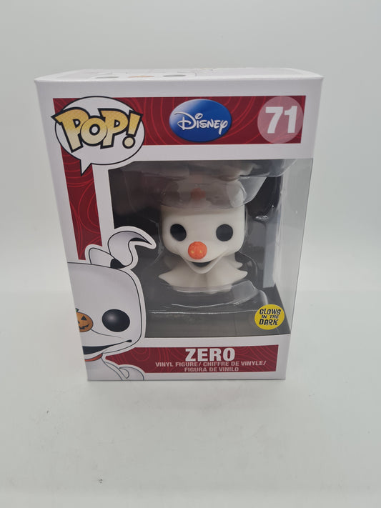 #71 Zero GLOW Nightmare Before Christmas Disney Funko Pop