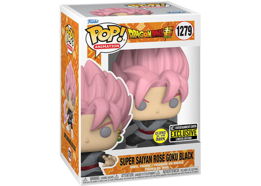 #1279 Super Saiyan Rosé Goku Black GLOW ENTERTAINMENT EARTH Dragon Ball Z DBZ Animation Funko Pop