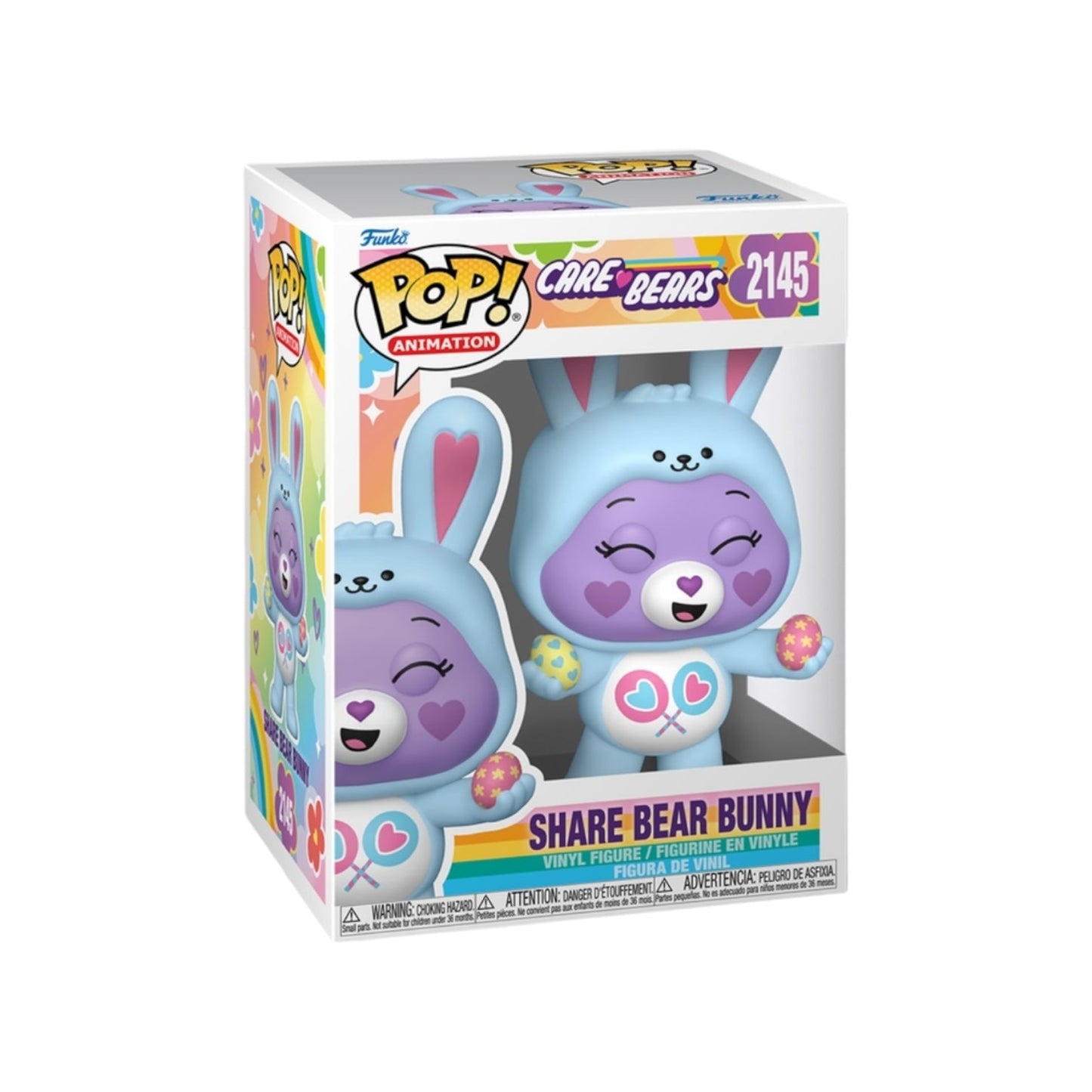 #2145 Share Bear Bunny Care Bears Easter Animation Funko Pop