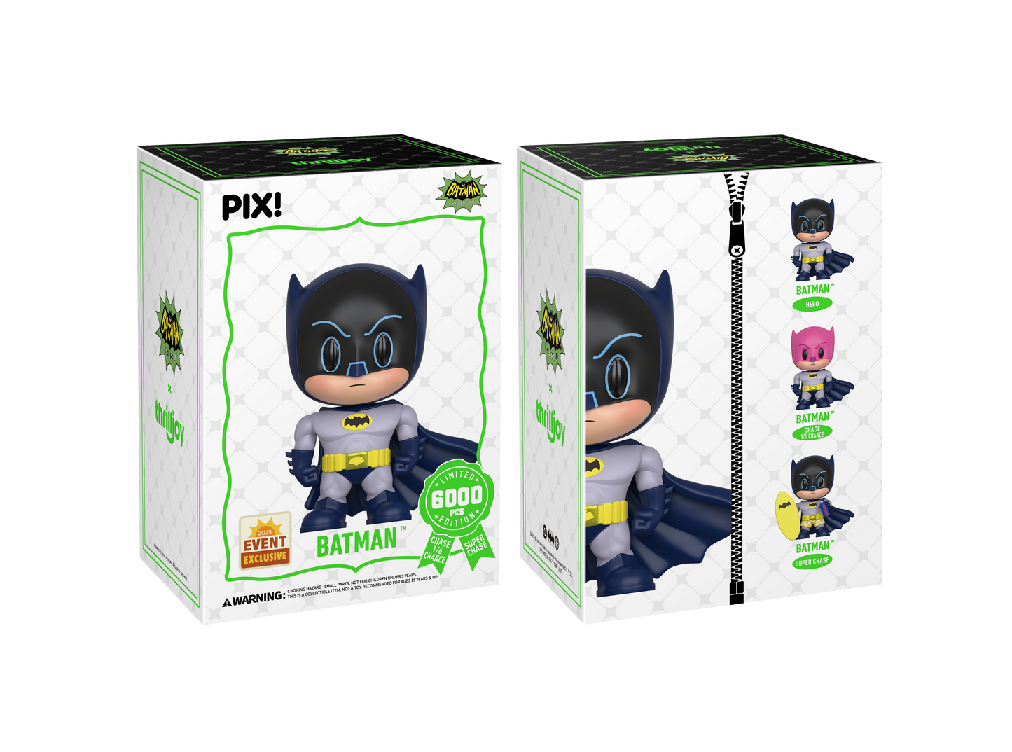Batman '66 DC Heroes Thrilljoy PIX! Sealed Chance of Chase and Ultra Chase