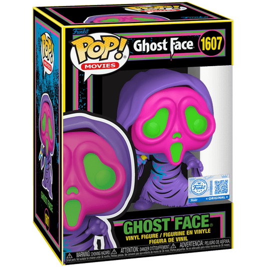 #1607 Ghost Face Blacklight Scream Horror Movies Funko Pop