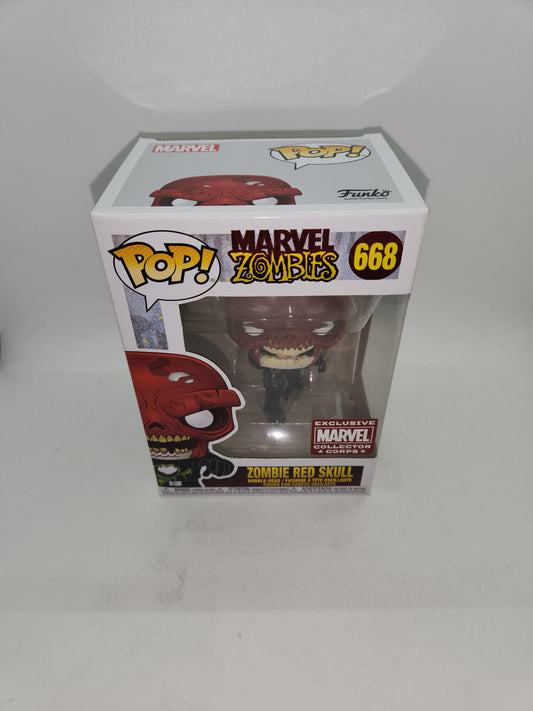 #668 Zombie Red Skull MARVEL EXCLUSIVE Marvel Zombies Funko Pop