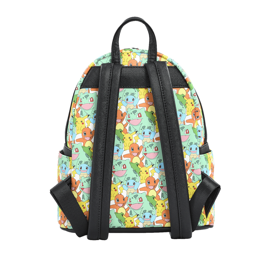 Pikachu and Starter Pokemon AOP Loungefly Mini Backpack