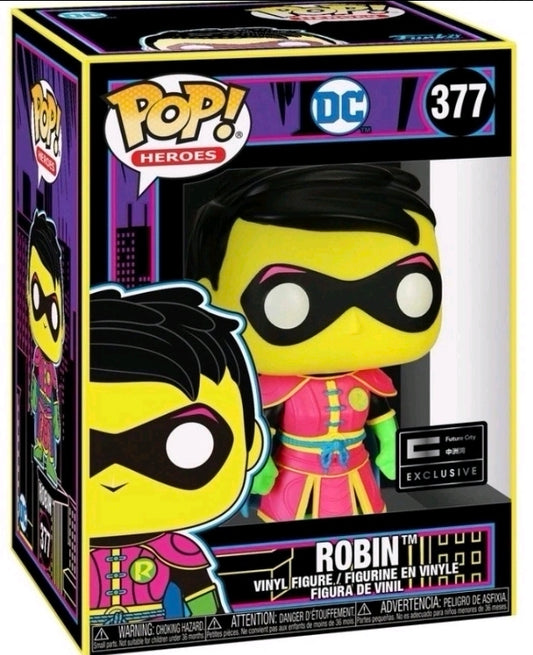#377 Robin DC Heroes Blacklight Asia Funko Pop