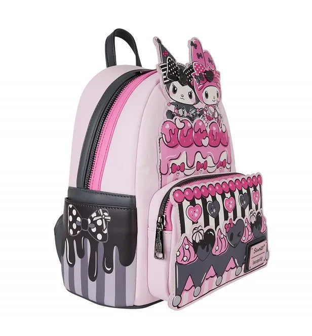 Sanrio My Melody And Kuromi Cake Loungefly Mini Backpack