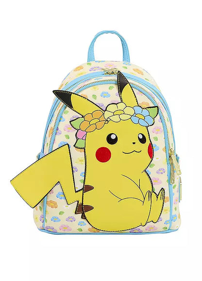 Pikachu Floral Crown Pokemon Loungefly Backpack