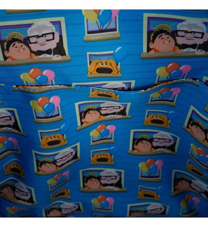 Pixar Up Carl & Russell Disney Loungefly Mini Backpack