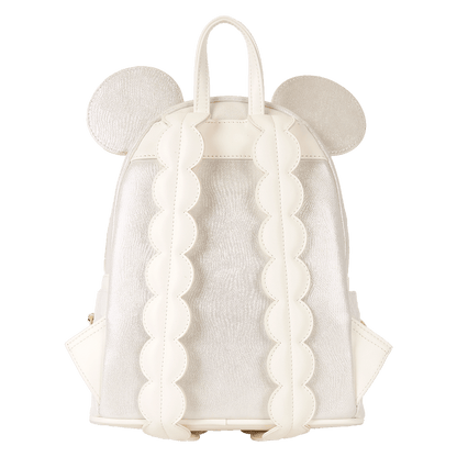 Minnie Mouse Iridescent Lace Wedding Disney Loungefly Mini Backpack