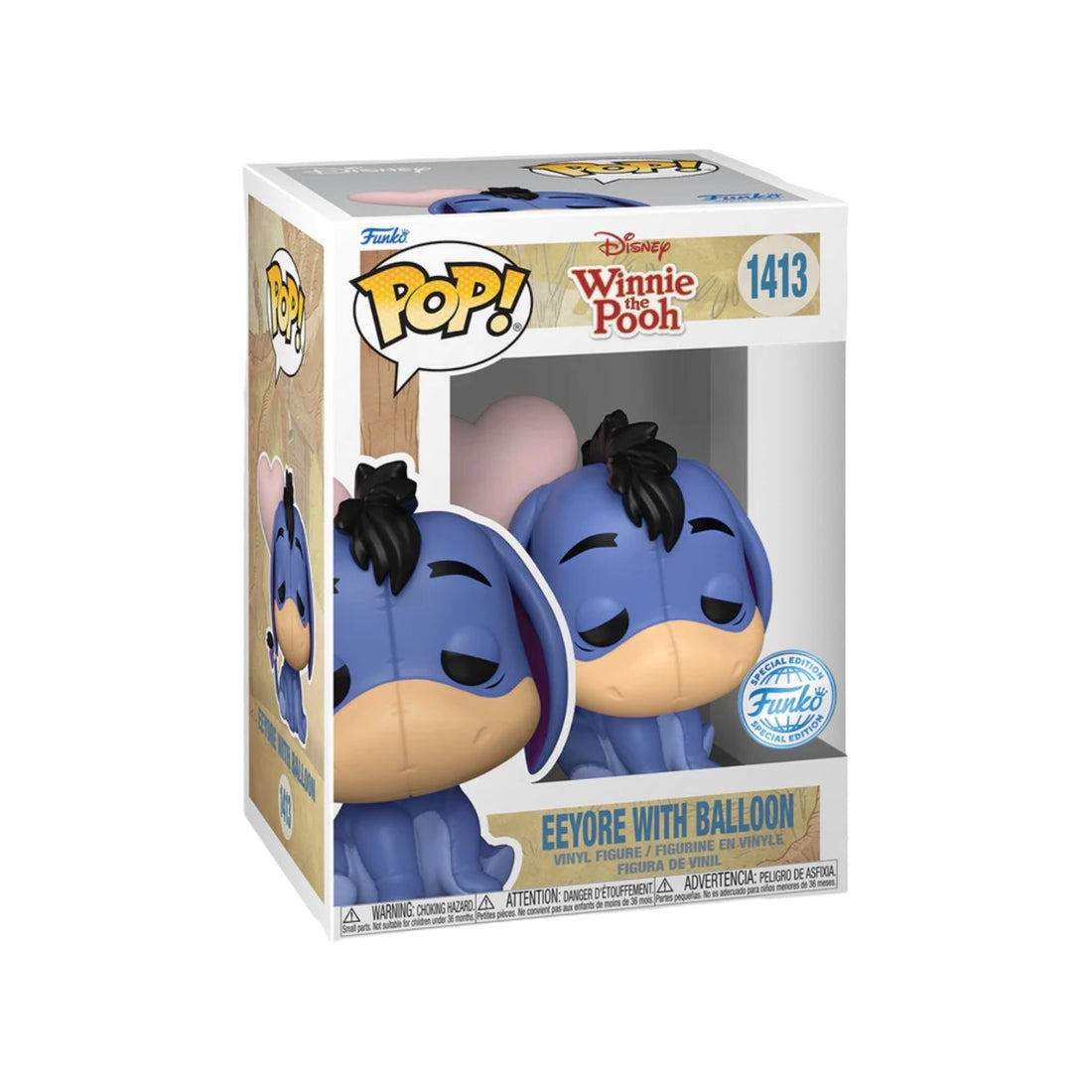 #1413 Eeyore With Baloon Winnie The Pooh Disney Funko Pop