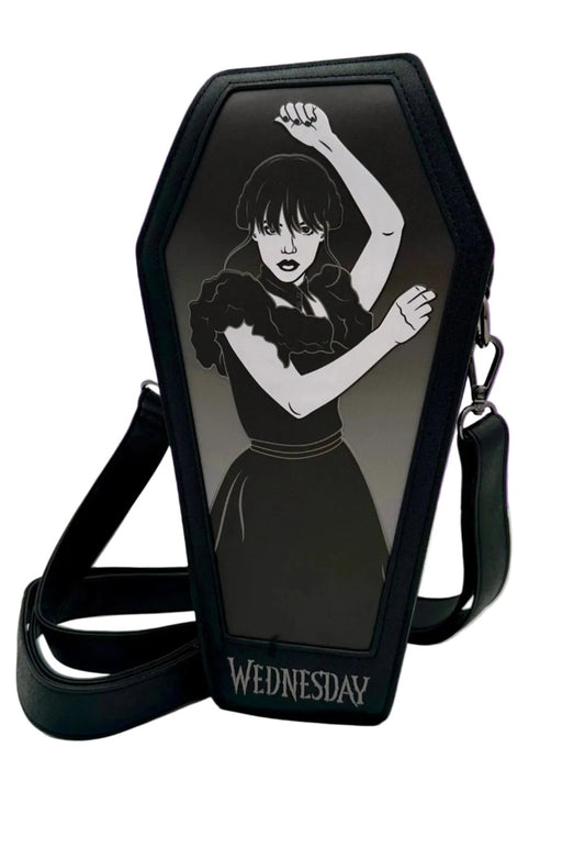 Wednesday Coffin Shaped Crossbody Bag Loungefly