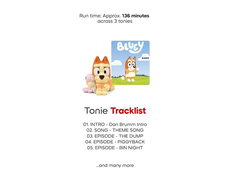 Bluey Multipack Tonies - Bluey, Bingo, and Muffin