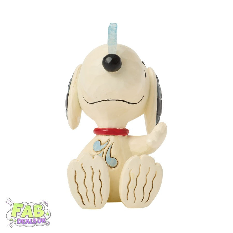 Snoopy with Snowflake on Nose Mini Figurine - Jim Shore Peanuts Ornament