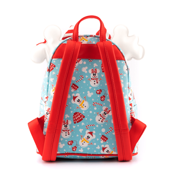 Mickey and Minnie Snowman Disney Mini Backpack Loungefly and Ears
