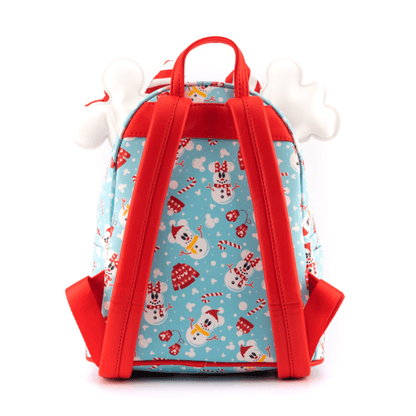 Mickey and Minnie Snowman Disney Mini Backpack Loungefly and Ears