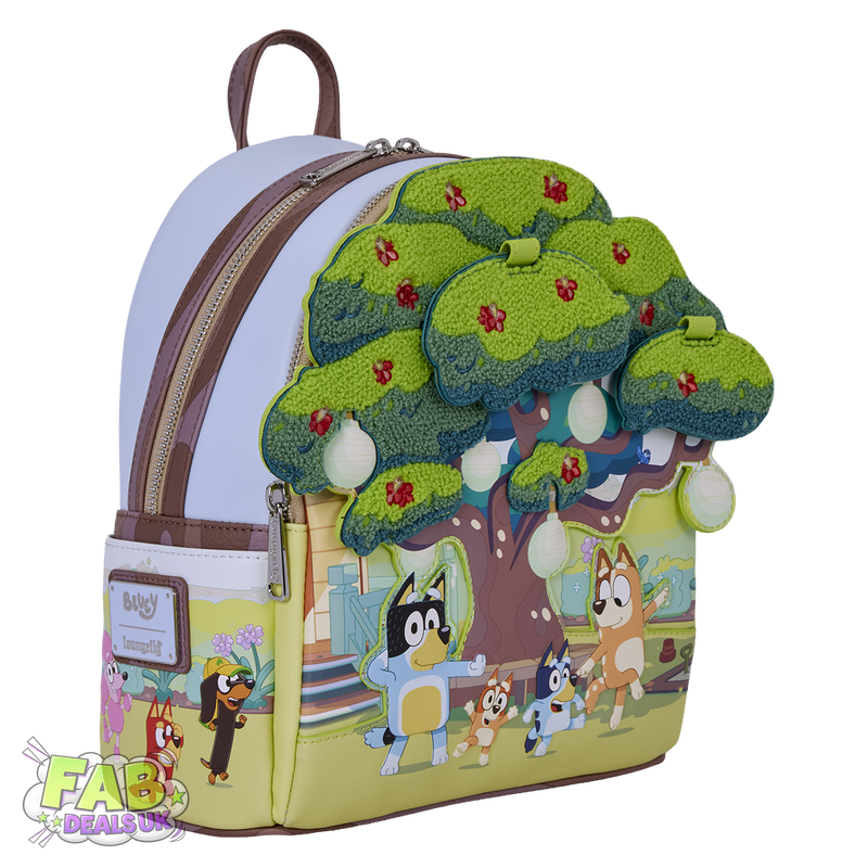 Bluey's Backyard Light Up Loungefly Mini Backpack
