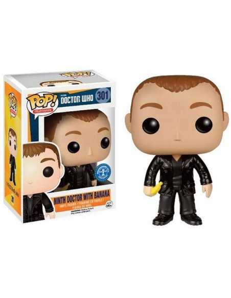 #301 Ninth Doctor with Banana UNDERGROUND TOYS Doctor Who Television Funko Pop in Stack