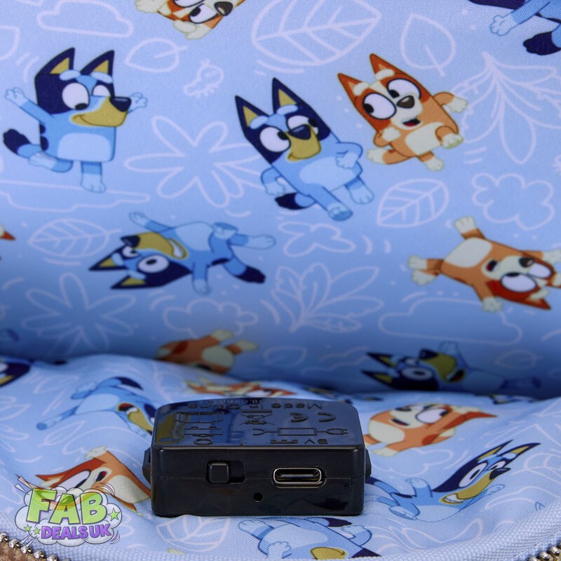 Bluey's Backyard Light Up Loungefly Mini Backpack