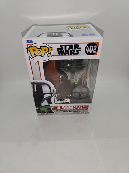 #402 The Mandalorian With Grogu AMAZON EXCLUSIVE Star Wars Funko Pop