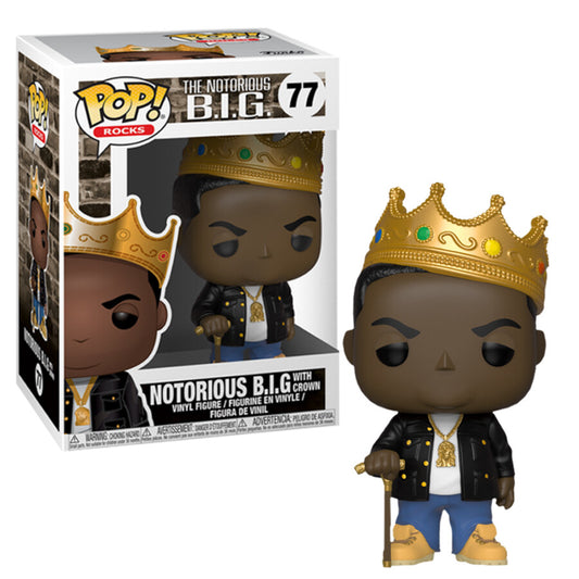 #77 Notorious B.I.G With Crown Rocks Funko Pop