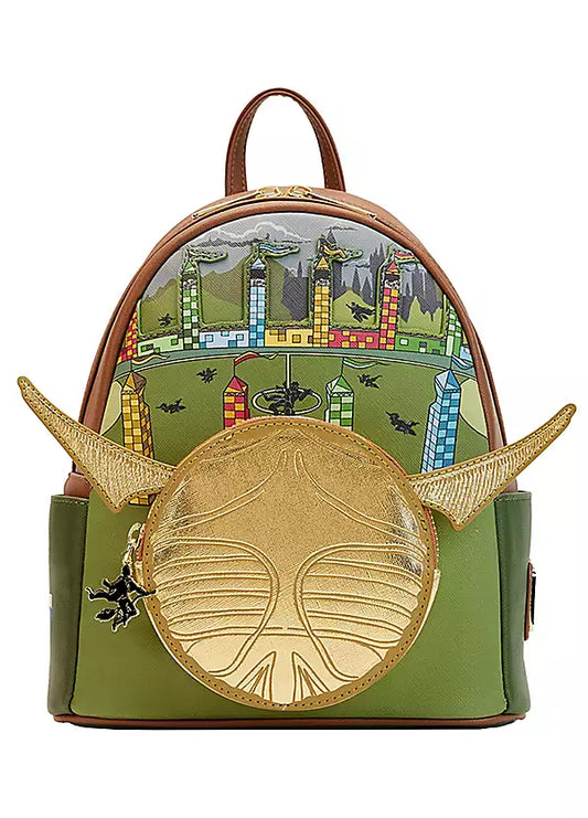 Harry Potter Quidditch Golden Snitch Warner Brothers Loungefly Mini Backpack