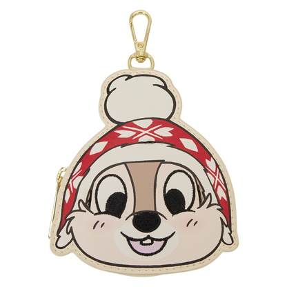 Mickey Mouse and Friends Holiday Snow Disney Loungefly Tote Bag with Coin Purse
