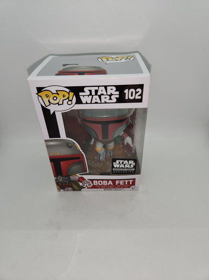 #102 Boba Fett SMUGGLER'S BOUNTY EXCLUSIVE Star Wars Funko Pop