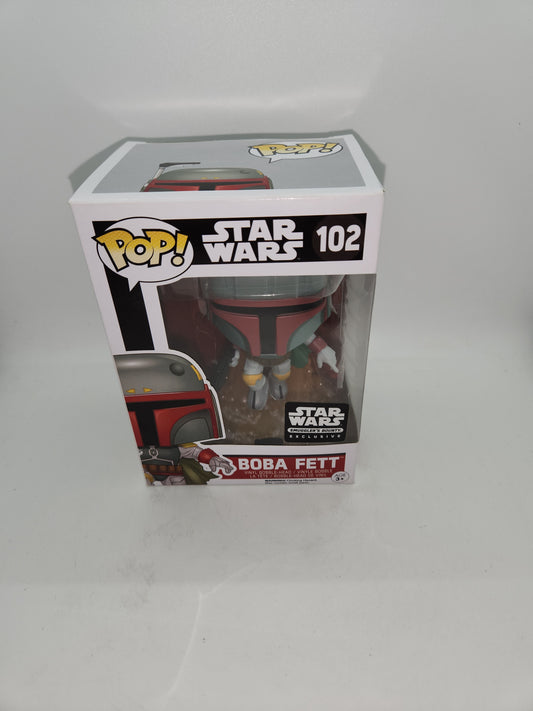 #102 Boba Fett SMUGGLER'S BOUNTY EXCLUSIVE Star Wars Funko Pop