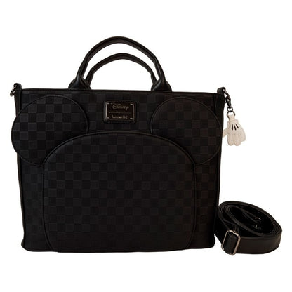 Mickey Mouse Black Disney Evergreen Loungefly Convertible Tote Bag / Backpack