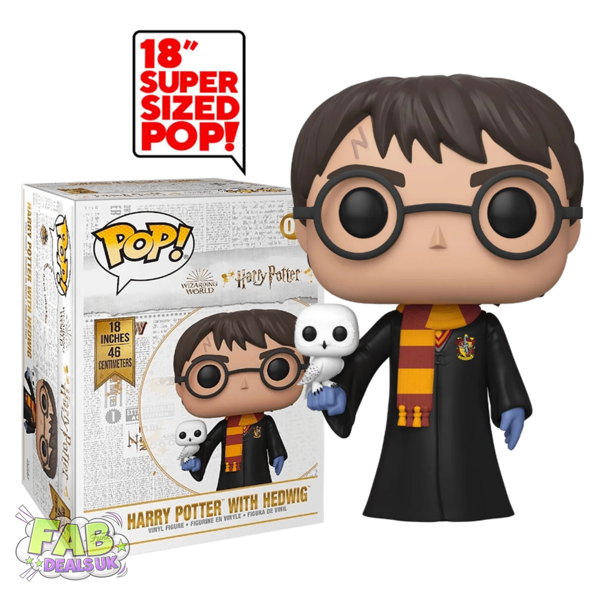 #03 Harry Potter with Hedwig Mega 18" Funko Pop