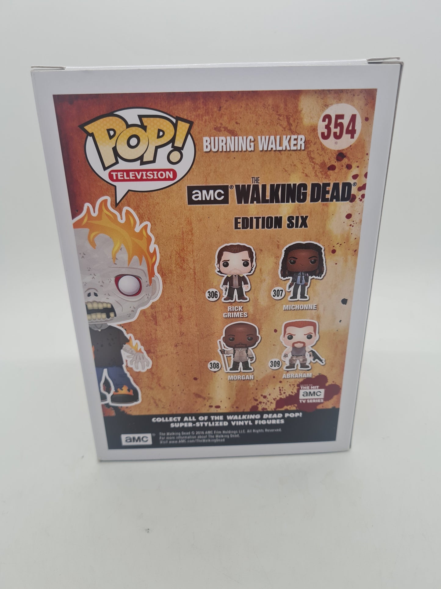 #354 Burning Walker 2016 SUMMER CONVENTION The Walking Dead Television Funko Pop