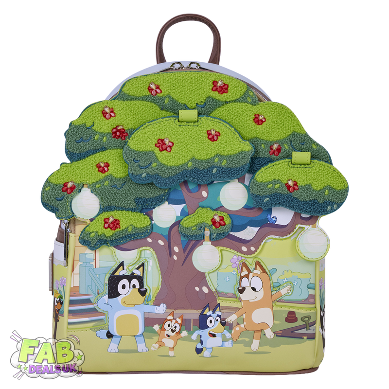 Bluey's Backyard Light Up Loungefly Mini Backpack