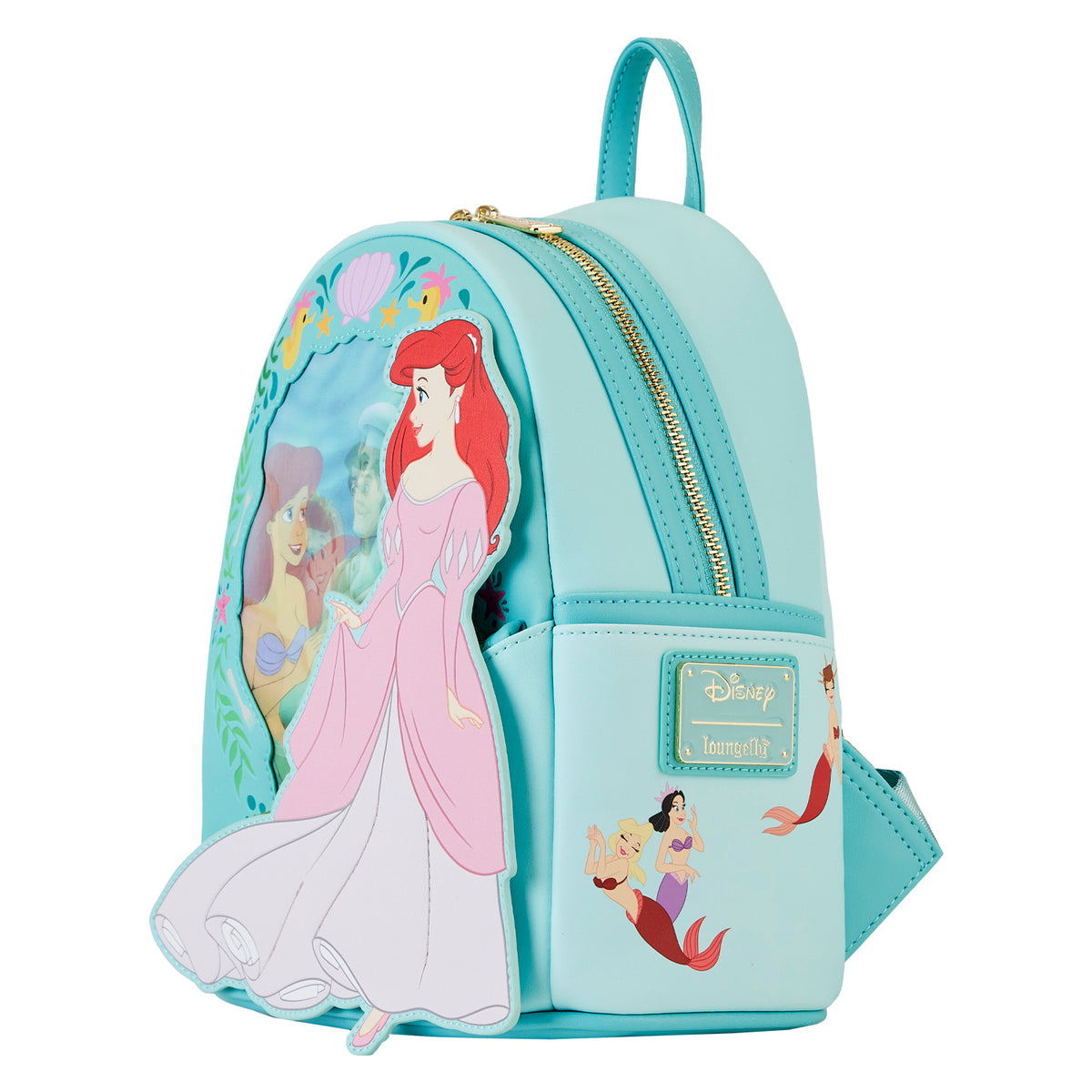The Little Mermaid Ariel Princess Series Lenticular Disney Loungefly Mini Backpack