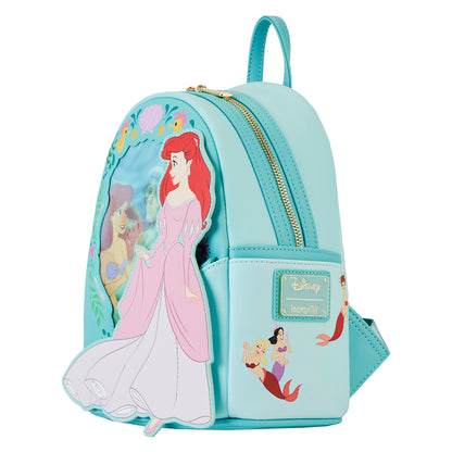 The Little Mermaid Ariel Princess Series Lenticular Disney Loungefly Mini Backpack