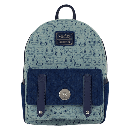 Pokemon Faux Denim Mini Loungefly Backpack