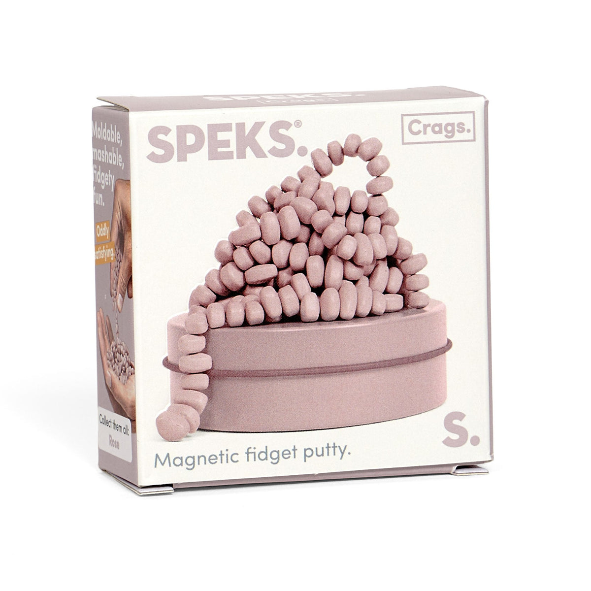 Crags Neutral Rose Magnetic Fidget Putty Magnets for Adults