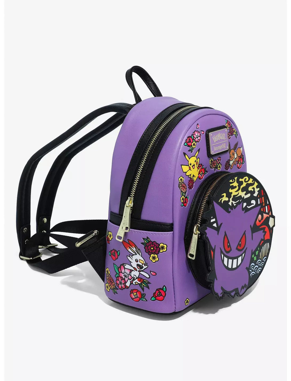 Gengar Pokemon Floral Characters Loungefly Mini Backpack