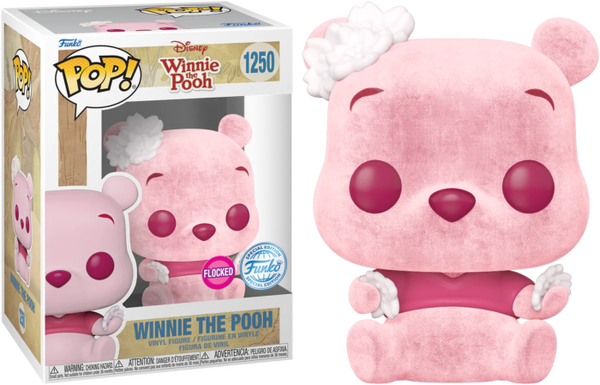#1250 Winnie The Pooh SPECIAL EDITION FLOCKED Winnie The Pooh Disney Funko Pop