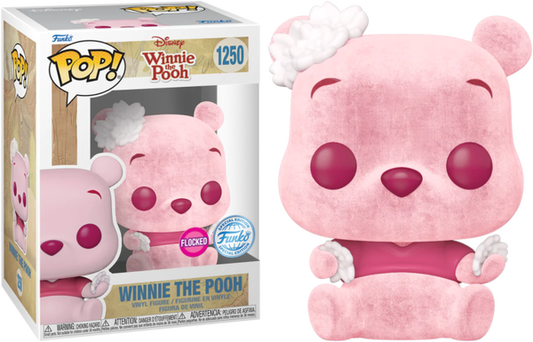 #1250 Winnie The Pooh SPECIAL EDITION FLOCKED Winnie The Pooh Disney Funko Pop