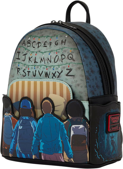Stranger Things Characters 10th Anniversary Light Up Netflix Loungefly Mini Backpack