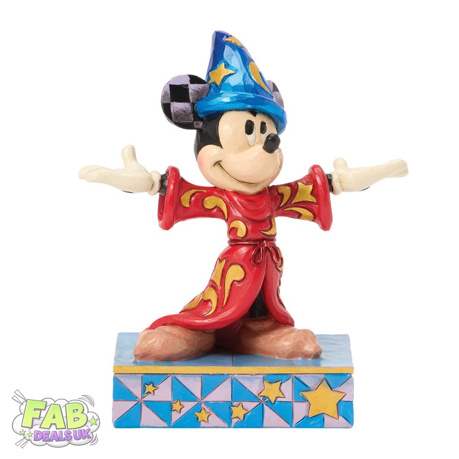 Magical Moment - Sorcerer Mickey Personality Pose Figurine - Disney Traditions Ornament by Jim Shore