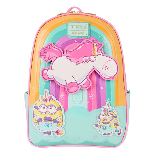 Fluffy Unicorn Minions Loungefly Mini Backpack with Moving Parts Despicable Me