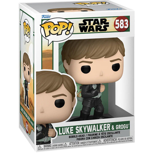 #583 Luke Skywalker with Grogu Star Wars Funko Pop