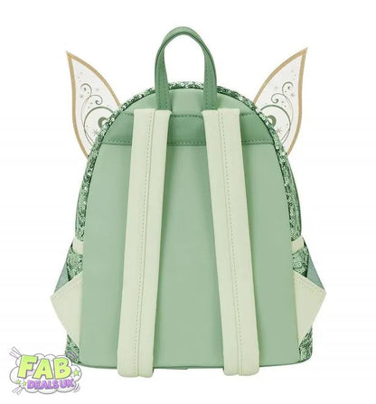 Tinker Bell Holiday Disney Fairies Loungefly Mini Sequin Backpack