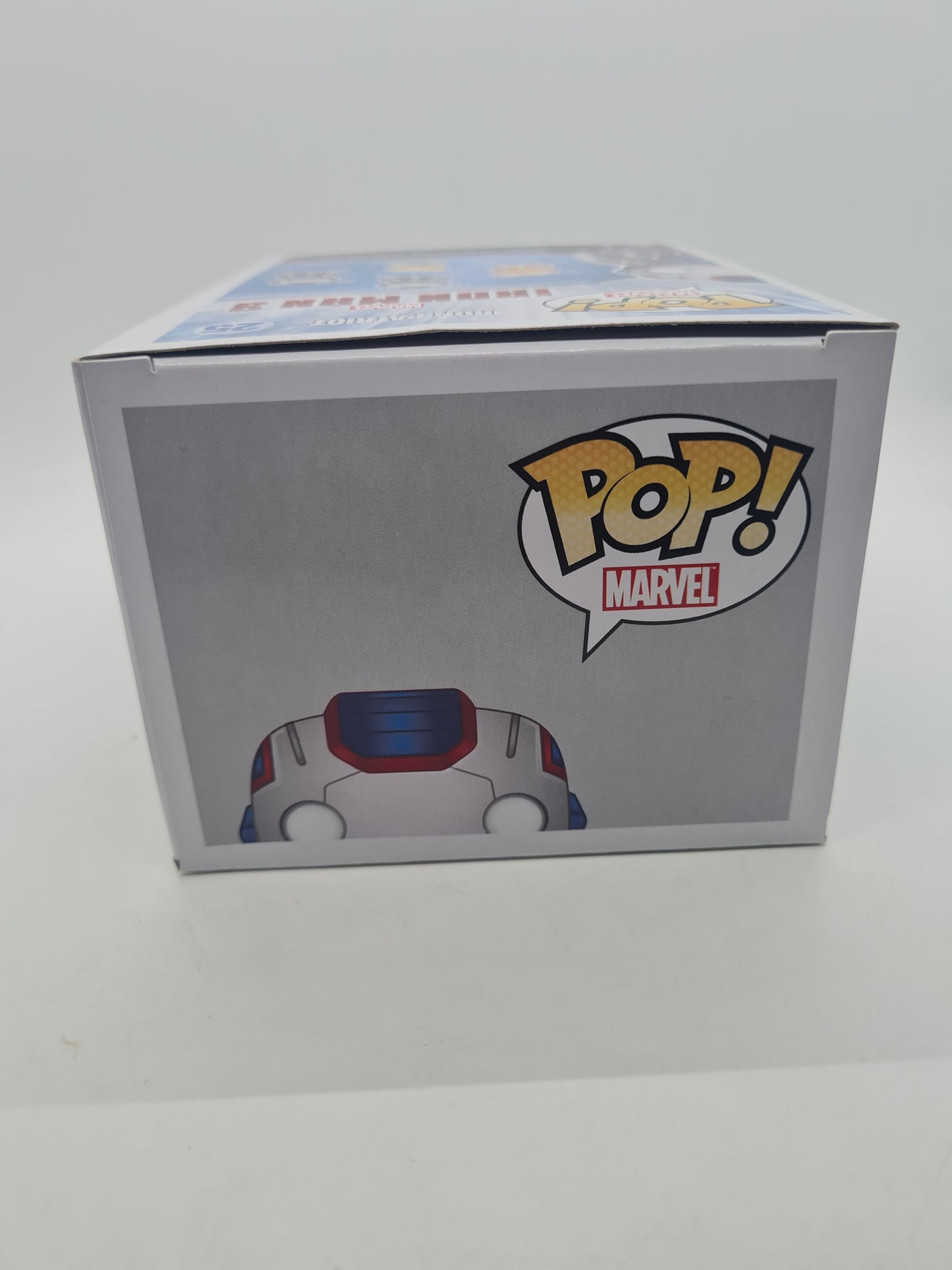 #25 Iron Patriot METALLIC Iron Man 3 Marvel Funko Pop In Stack