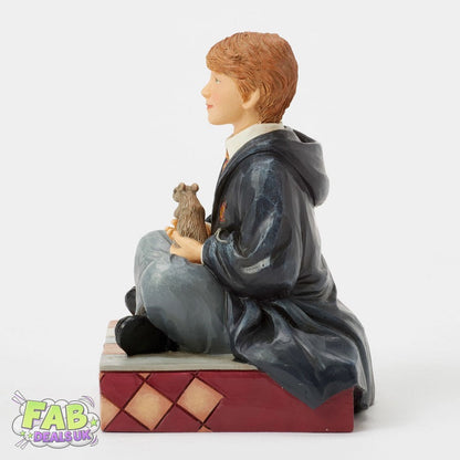 Ron Weasley Personality Pose Figurine - "Wizarding Whiskers" - Jim Shore Harry Potter Ornament