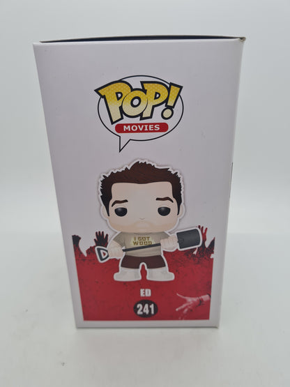 #241 Ed SIGNED BY NICK FROST Shaun Of The Dead Movies Funko Pop In Stack