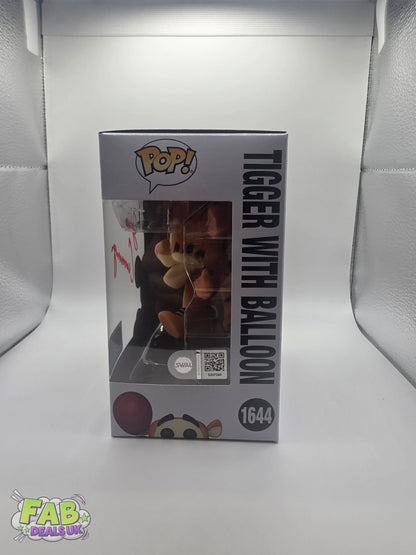 #1644 Tigger With Balloon SIGNED Jim Cummings Disney Winnie the Pooh Funko Pop