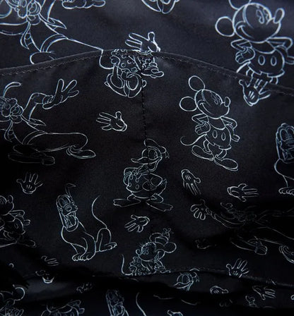 Mickey Mouse and Friends Sketched Convertible Tote Backpack Loungefly Disney